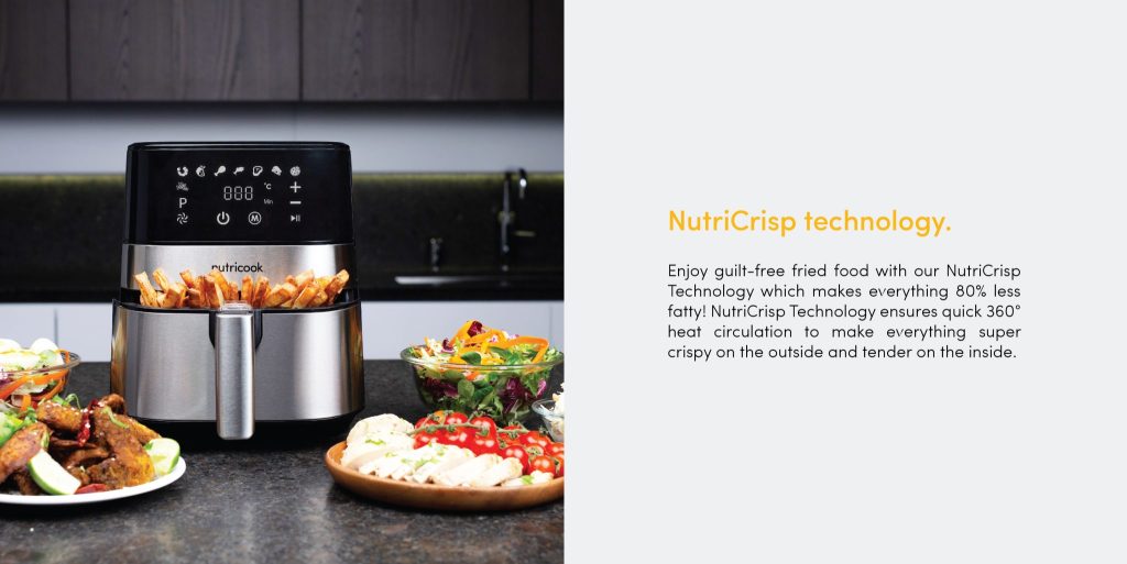Nutricook NCRAF55 Rapid Air Fryer 5.5L 1700 W PLUGnPOINT