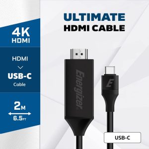 Energizer C112HKBK | hdmi to usb c cable
