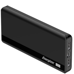Energizer 10000mAh Fast Charging Dual Input -micro USB, Type-C Powerbank- Black - UE10054_BK