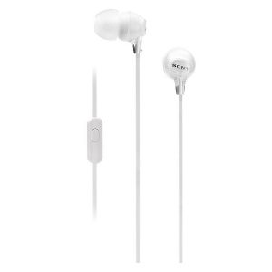 Sony Wired In-Ear Headphones with Tangle Free Cable 3.5mm White - MDR-EX155AP