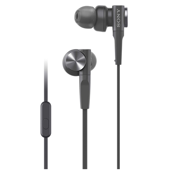 Sony Extra Bass Wired In-Ear Headphones for Club Like Sound, Black - MDR-XB55AP