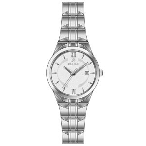 Smart Executive Ladies Casual watch silver dial | PLUGnPOINT
