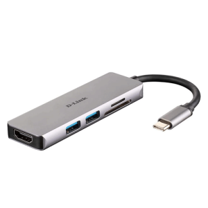 D-Link 5-in-1 USB-C™ Hub with HDMI and SD/microSD Card Reader - DUB-M530