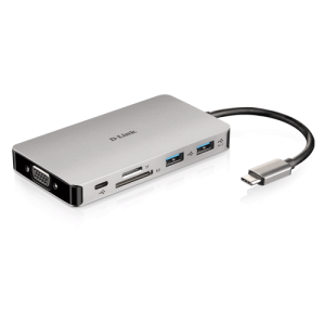 D-Link 9-in-1 USB-C™ Hub with HDMI/VGA/Ethernet/Card Reader/Power Delivery - DUB-M910