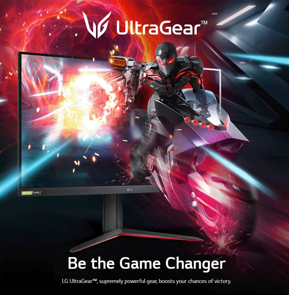 LG 31.5'' UltraGear QHD Nano IPS 1ms (GtG) Gaming Monitor with 165Hz / 180Hz (Overclock) - LG-32GP850-B