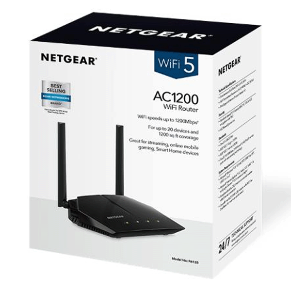 Netgear AC1200 802.11ac Dual Band Wifi Router - NG-R6120-100UKS