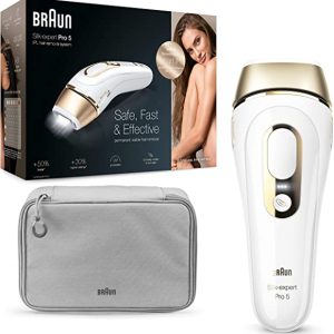 Braun Silk-Expert Pro 5 Permanent Hair Removal Hair Remover White and Gold - PL5014
