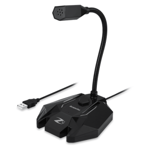 Zoook Gaming Microphone with USB and 3.5mm jack, RGB Lights - Avanche