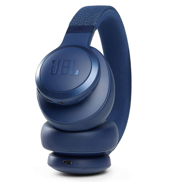 JBL Live 660NC Wireless Bluetooth Over-Ear Headphones Black/Blue - JBLLIVE660NC