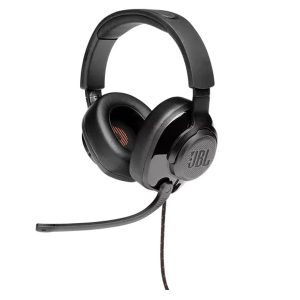 JBL Quantum 300 Hybrid wired over-ear PC gaming headset with flip-up mic Black - JBLQUANTUM300BLK