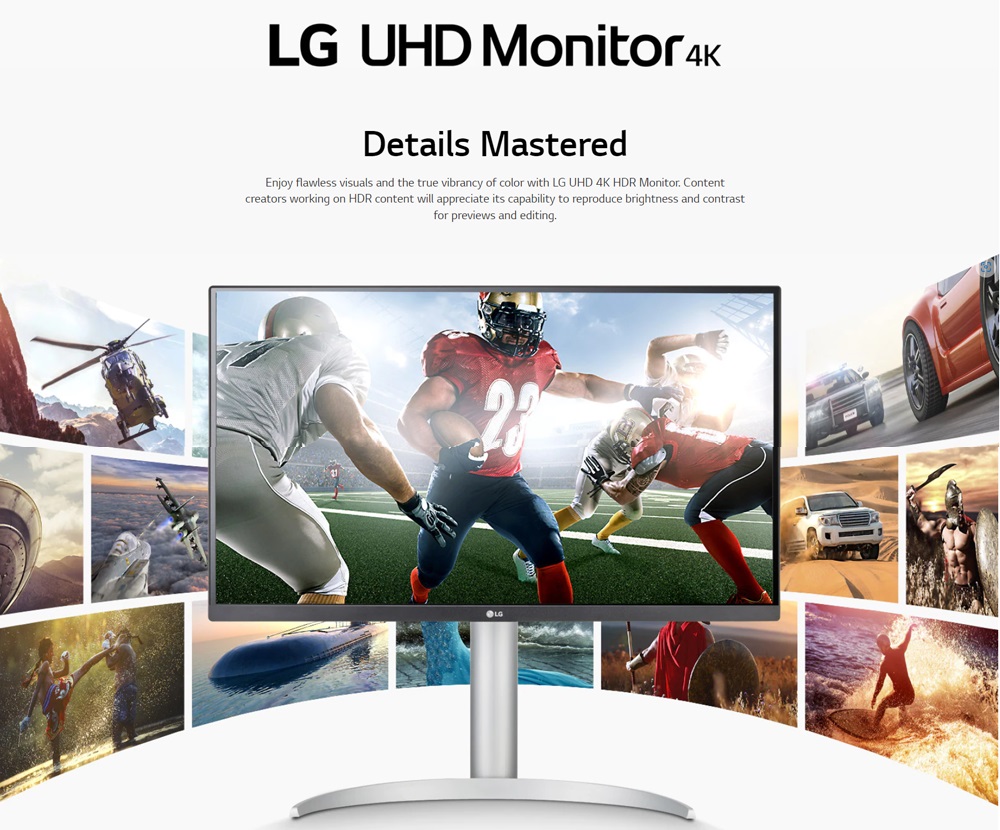 LG 27” UHD 4K IPS Monitor