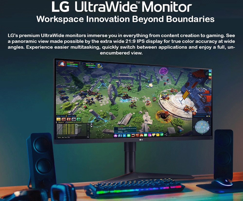 LG 34” UltraWide FHD