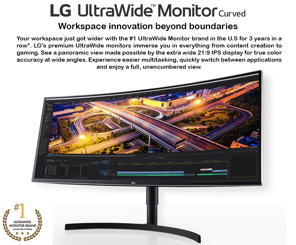 LG 38” UltraWide QHD