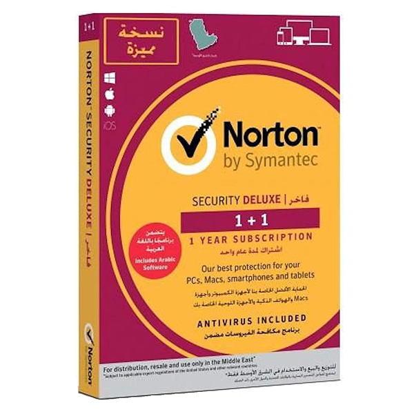 Norton Security Deluxe 3.0 AR 1 User 3 Device 12 Month 1+1 Promo - 21381913