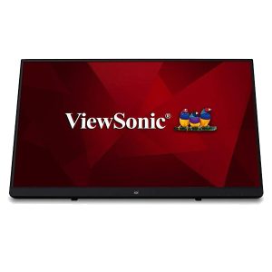 ViewSonic 22 Inch Full HD 10-Point Touch Monitor with VGA, HDMI, DisplayPort, Eye Care for Remote Collaboration, Black - TD2230