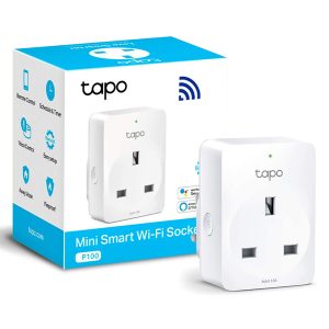 TP Link Smart Wi Fi Plug Compact Design,Easy Setup, Multiple Safety Guarantees, White,1-Pack - Tapo P100