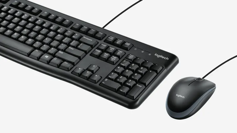 Logitech MK120 Corded Keyboard and Mouse Combo - 920-002546