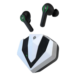 Porodo Gaming Earbuds True Wireless, Dual Mic Crisp Sound, Touch Control Game Mode, White - PDX413