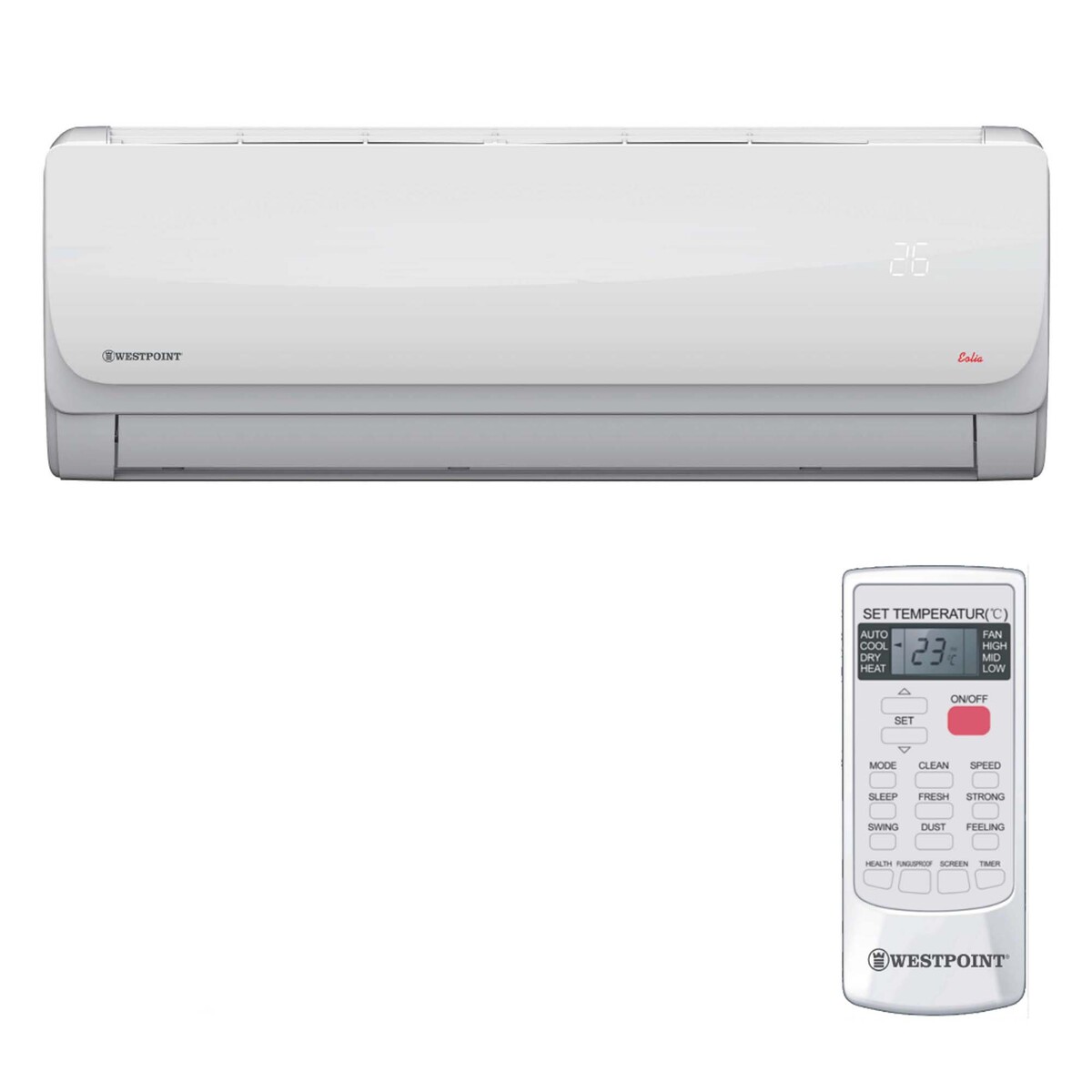 Westpoint Split A/C 1.5 Ton 18000 Btu T3 Rotary - WSN-1921LTYH - Image 3