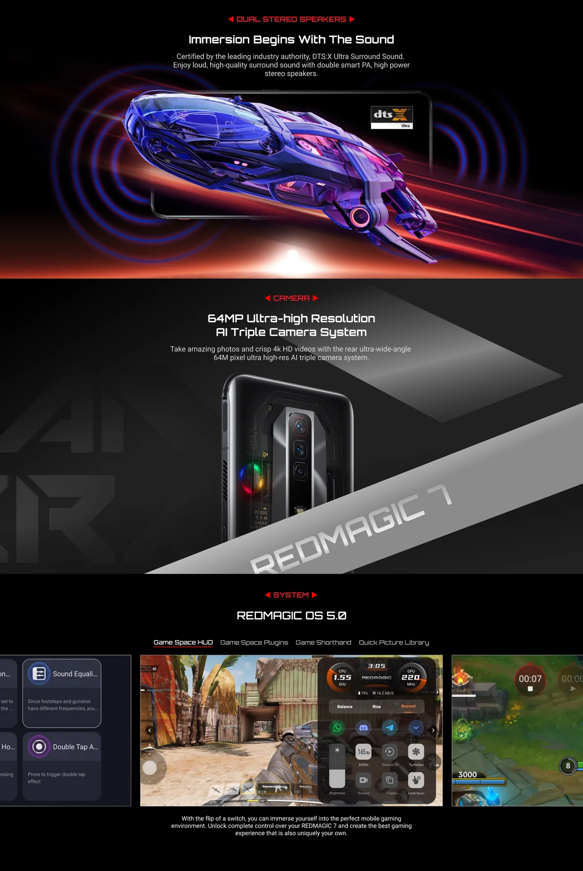 ZTE RedMagic 7 5G 18GB 256GB dual sim Mobile | PLUGnPOINT