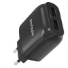 Porodo Dual USB Wall Charger with Type-C Cable Black - PD-0203TEU-BK