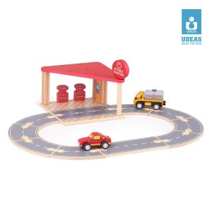 Udeas Qpack Petrol Station Toy for Kids - 818005A