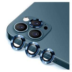 Green Anti-Glare Camera Glass Protector for iPhone 12/12 Pro 6.1" Blue - GNCL12PBLU