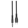 Green 2.4A AUX 3.5 to Type-C Cable 1.2M Black - GNJTOTC