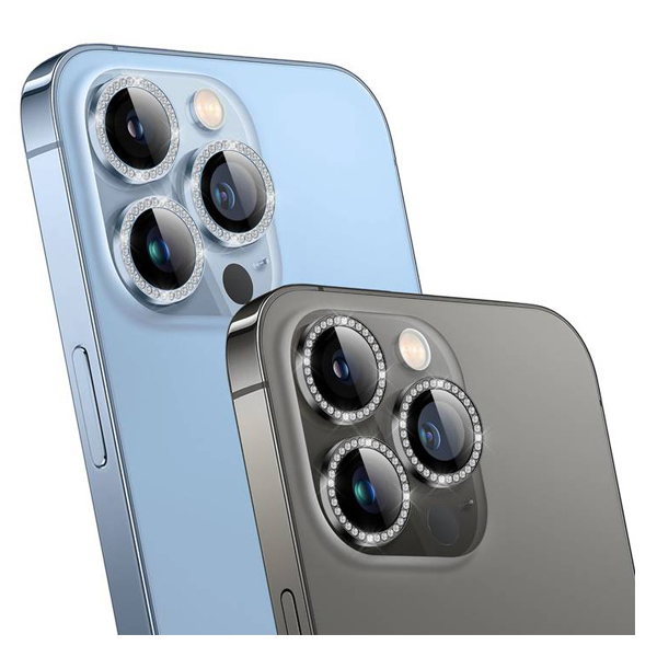 product: Diamond Camera Lens for iPhone Mobile Size: iPhone 13 Pro & 13 Pro Max Color: Black/Blue/Gold/Rainbow/Red