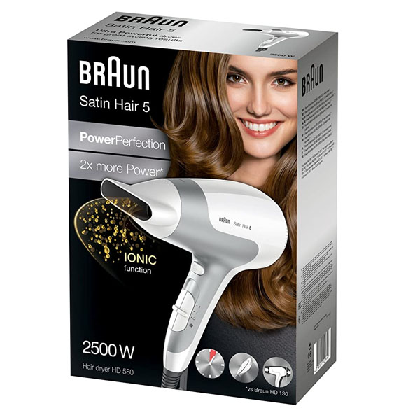 Braun HD580 Satin Hair 5 Power Perfection Dryer | PLUGnPOINT