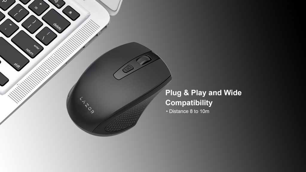 Lazor Tap S Wireless Mouse Black - WM02C