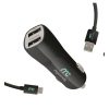 MyCandy Dual USB Car Charger 3.4A with Micro USB Cable 1M - 37941170077877