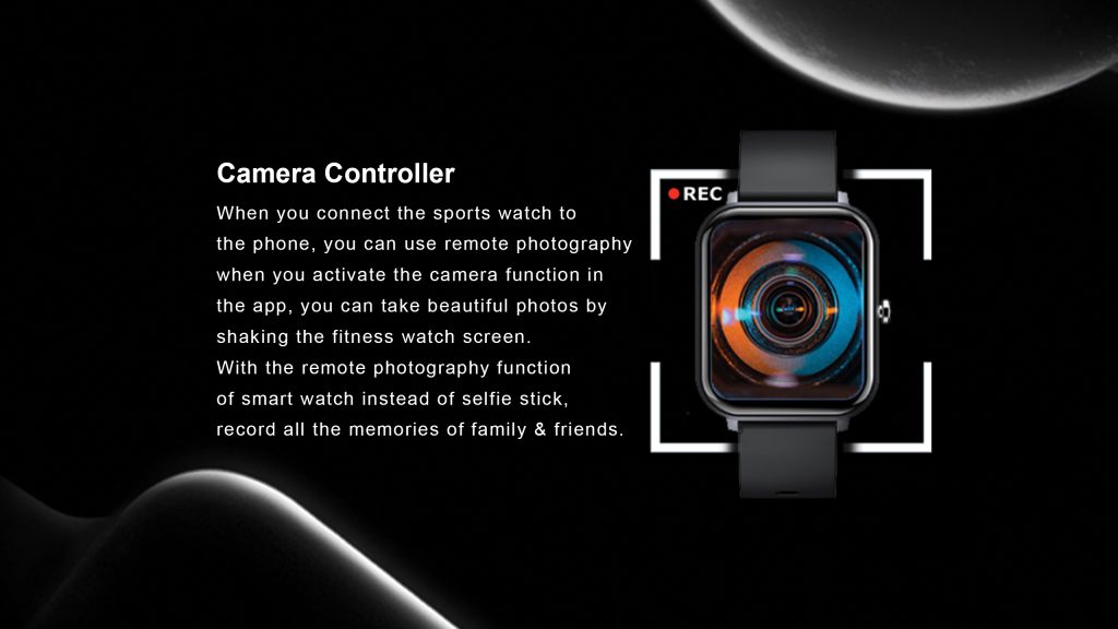 Lazor Core Plus Watch SW46 1.69 inch Full Touch Screen with Bluetooth Health Tracker Black - SW46