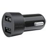 Porodo 3.4A Ultimate Car Charger Dual USB With 4ft Lightning Cable Black - PD-M8J622L-BK