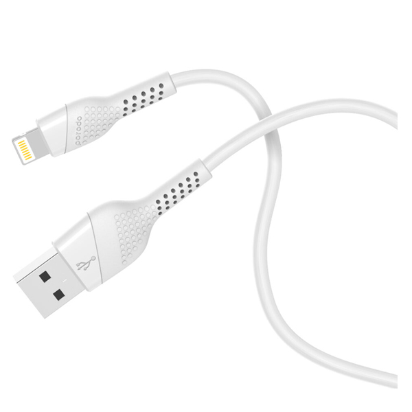 Porodo PVC Lightning Cable White - PD-L12-WH