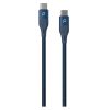 Porodo Aluminum Braided USB-C to USB-C Cable 1.2M 60W, Blue - PD-CCBR12-BU