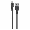 Porodo PVC Micro USB Cable 1.2m 2.4A Black - PD-U12MC-BK