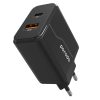 Porodo Wall Charger with Type-C to Lightning PD Cable 2Pin QC Black - PD-18PDEUL-BK