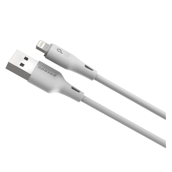 Porodo USB to Lightning Cable Connector 2M White - PD-U2LC-WH