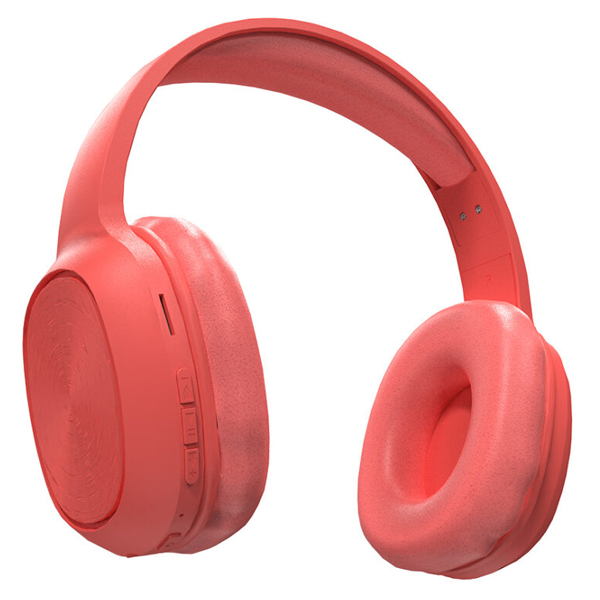 Porodo Wireless Over-Ear Headphone With Pure Bass FM Black/Forest Green/Pink - PD-STWLEP001-BK