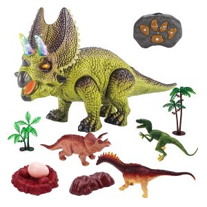 Kidzabi Dinosaur Toy for Boy, Remote Control Dinosaur for Kids Electronic Pets Toy for Kids for Boys & Girls - HZ21001Green
