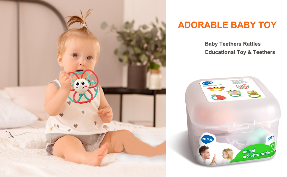Baby Teethers Rattles Toy | Teethers Rattles Sets