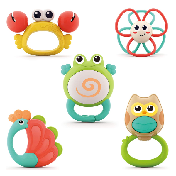Kidzabi Baby Teethers Rattles Sets with Music for Babies - HL318B