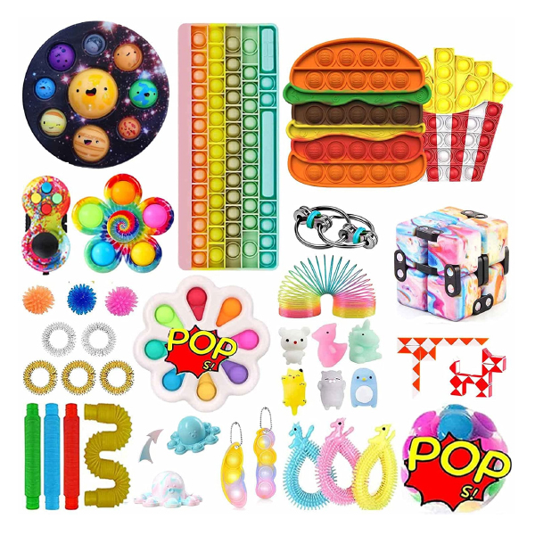 Kidzabi Simple Dimple Fidgets Toys Pack 37 PCS for Kids - ZD22014-JY