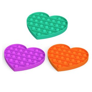 Kidzabi Push Pop Bubble Fidget Toy Heart Shape for Kids - LCGJ22011