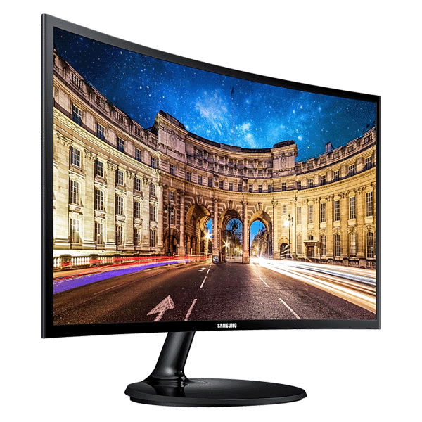 Samsung 24" Essential Curved Monitor - LC24F390FHMXUE