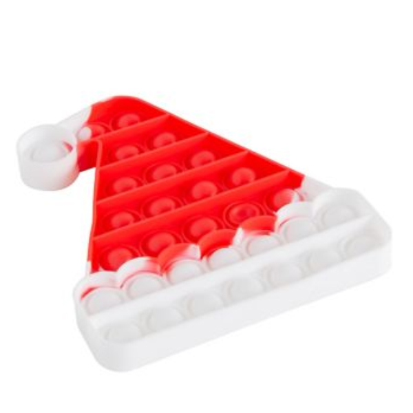 Kidzabi Push Pop Bubble Fidget Toy Santa Claus Hat for Kids - LCGJ22022