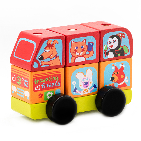 Cubika Mini-Bus Happy Animals Toy | PLUGnPOINT LM-10 -13197