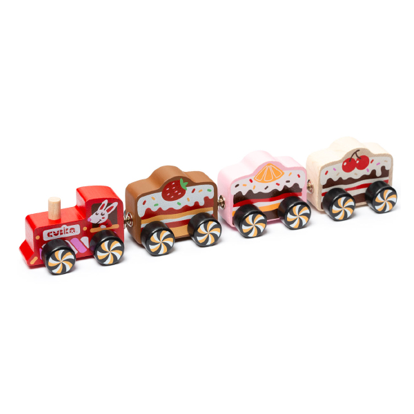 Cubika Wooden Toy Train Cakes - 15382