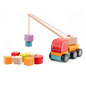 Cubika Crane truck Wooden Toy - 13982